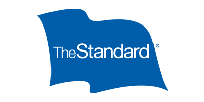 A blue and white logo for the standard.